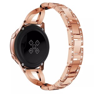 Bracelet Femme en Diamant 20mm pour Samsung Galaxy Watch 4 <span class=keywords><strong>3</strong></span> Classic 41mm 42mm Active 2 Band pour <span class=keywords><strong>Garmin</strong></span> Vivoactive <span class=keywords><strong>3</strong></span>/Venu/SQ Strap - Product Image 5