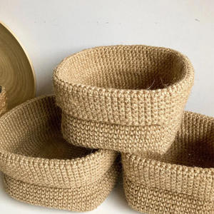 Artisan Crafted Jute <b>Basket</b> With Dense Weaving Comfortable Grip And Elegant Neutral Look For Home Decor Laundry And <b>Toy</b> <b>Storage</b> - Product Image 4