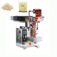 Machine d'emballage verticale de haute qualité pour bonbons, boulettes de poisson, noix mélangées, avec scellage trois côtés et emballage en seau à chaîne, 20-60 sachets/min