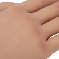 Meilleure vente Silicone pratique main ongles pratique main manucure formation doigt formateur pratique main Mannequin pour Nail Art