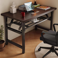 Bureau d'ordinateur simple pour le bureau, meubles de patio extérieur, table pliable multifonctionnelle