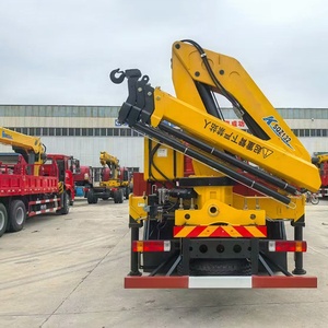 Grue montée sur camion SHACMAN 6,3 tonnes à direction universelle 360° et 10 roues, mouvement facile, sans angle mort, haute flexibilité, utilisation simple - Product Image 1