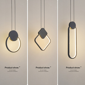 Chevet Pendentif Lumière Nordique Moderne Simple Salon Fond Mur Longue Ligne Salle À Manger Pendentif Chambre Tête De Lit Lumière - Product Image 2