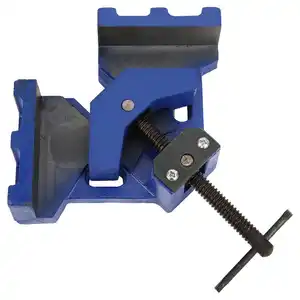 Heavy Duty Cast Iron Single Handle Corner Clamp 90 Degree Right Angle Welding Clamp Adjustable Swing Jaw for Woodworking