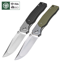 Couteau tactique EDC de haute qualité, manche G10, lame pliante en acier D2, couteau de poche pour le camping et la chasse en plein air, prise en charge OEM