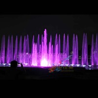 Recommander Fontaine à eau dansante programmable de bonne qualité avec lumières RVB DMX 512 dans la décoration intérieure extérieure