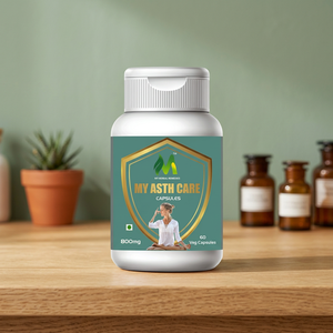 Cápsulas Herbales para el Cuidado del Asma, Suplemento Natural a Base de Extractos de Plantas para el Bienestar Respiratorio, Apoyo a la Respiración, Salud Pulmonar, Bienestar Diario - Product Image 1