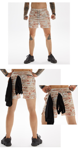 Shorts de sport d'été pour homme personnalisés, 5 pouces, solides, pour l'entraînement, la salle de sport, la course à pied, le fitness, le basketball, 2 poches, écologiques, en laine peignée - Product Image 3