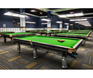 Table de billard en bois massif chinois, style <span class=keywords><strong>8</strong></span> boules noires, 9 pieds, pour usage commercial ou domestique - Product Image 2