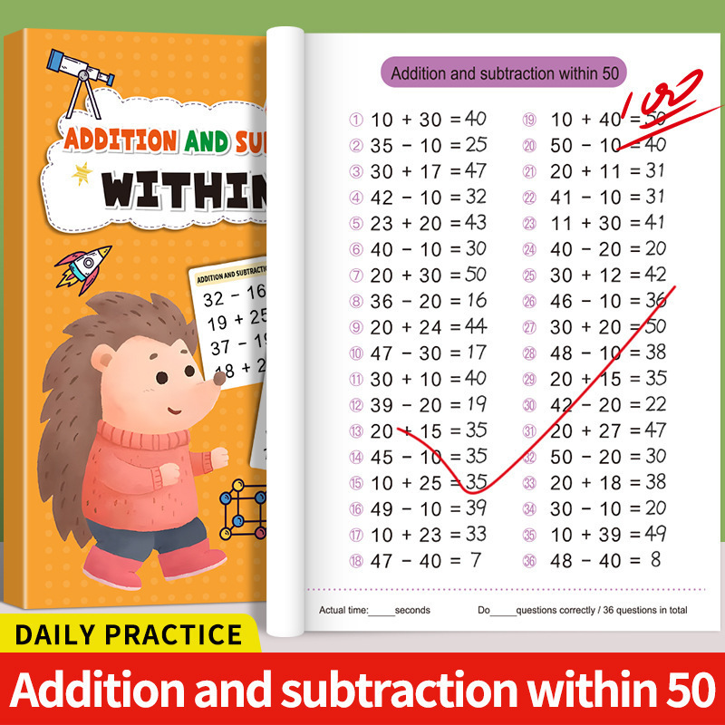 Addition et soustraction dans les 50