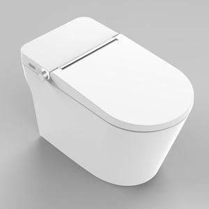 <span class=keywords><strong>WC</strong></span> intelligent économique avec cuvette en céramique allongée, capteur automatique, chasse d'eau par gravité, télécommande incluse et siège chauffant - Product Image 6