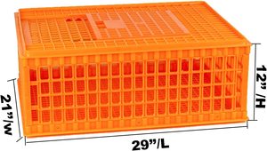 Canlı tavuk ördek kuş hareketli ve yetiştiriciliği için PP malzeme kanatlı taşıma kafesi - Product Image 2