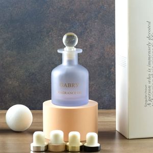 Bán buôn kính cho sậy khuếch tán chai <span class=keywords><strong>50ml</strong></span> 100ml 150ml 200ml nhà treo phòng hương thơm nước hoa màu đen rỗng nút chai niêm phong carton - Product Image 5