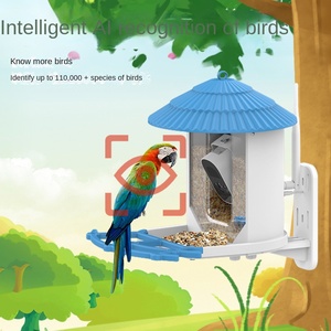 Caméra d'alimentation d'oiseaux WiFi AI extérieure Identifier les espèces d'oiseaux Capture automatique Vidéos Caméra solaire intelligente <span class=keywords><strong>mangeoire</strong></span> d'oiseaux - Product Image 5