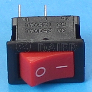 KCD5-101 Küçük Siyah Açma-Kapama Rocker Anahtarı Sub-Mini Plastik Geçmeli 2 Pinli SPST Rocker Anahtarı Lehim Terminalleri "I O" İşaretli - Product Image 4