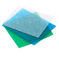 Feuille de polycarbonate décorative colorée de 3 mm, feuille gaufrée, panneaux en plastique polycarbonate écologiques