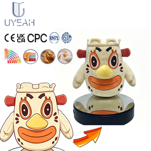 UYEAH OEM CE EN71 Juguete de Peluche de Animales de Dibujos Animados, Diseño Personalizado, Suave, Relleno de PP, Lindos Monstruos Amarillos de Peluche para Regalo - Product Image 1