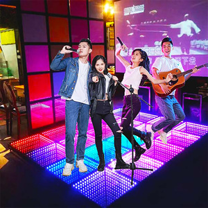 2025 Newest Vogue Rolling Floor Led Transparent Glass Led <b>Light</b> For Floor - Product Image 5