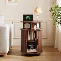 Table de chevet coulissante en gros, compatible dropshipping, table de chevet avec porte coulissante, table d'appoint pour chambre à coucher
