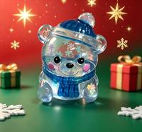 Mainan Squishy TPR Santa Claus Natal Baru untuk Menghilangkan Stres dengan Logo dan Kotak Display Warna yang Dapat Disesuaikan (Grosir)