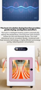 Sèche-cheveux intelligent pour animaux <span class=keywords><strong>de</strong></span> compagnie avec boîte <span class=keywords><strong>de</strong></span> séchage automatique et technologie <span class=keywords><strong>de</strong></span> flux d'air haute vitesse - Product Image 6
