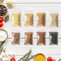 Juegos de cuentas Tablero Joyería Comida Mini Resellable Pequeñas Bolsas de plástico transparente Sello de bloqueo Cremallera Bolsas de muestra para cosméticos