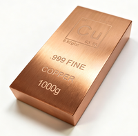 Barre de cuivre de 1 kg 999 pur, excellent rapport qualité-prix