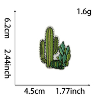 Patchs brodés thermocollants thème Plage d'été, Vague océanique pastel, Cactus, Tortue marine, Badges tendance pour les vacances, pour chemises