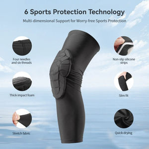 Rodilleras Personalizadas de Panal para Niños para Baloncesto, Equipo de Protección para Ciclismo, Soporte Suave de Rodilla para Niños - Product Image 2