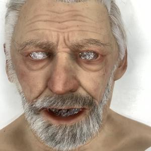 Masque en silicone réaliste professionnel, tête entière, visage humain hautement réaliste avec des détails faits à la main <span class=keywords><strong>pour</strong></span> le cosplay et la déguisement - Product Image 3