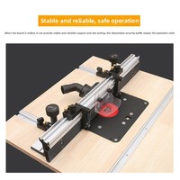 Soporte Trasero para Máquinas de Grabado, Fresadoras Eléctricas y Recortadoras de Bordes, Banco de Trabajo para Máquina de Grabado Invertida para Trabajos de Carpintería y Bricolaje