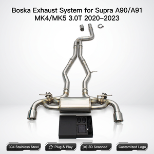 Sistema de Escape OEM Boska para Toyota Supra A90/A91 MK4/MK5 3.0T 2020-2023 SUS304, Silenciador Deportivo con Válvulas y Control - Product Image 1
