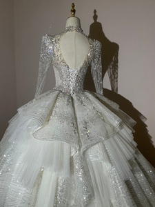 Vestido de Novia de Lujo Estilo Bohemio con Silueta en A y Decoración de Encaje, Elegante y de Alta Costura, Gran Venta - Product Image 3