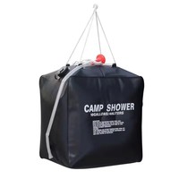 Sac de douche solaire portable 40L en PVC pour l'extérieur Sac de douche portable pour la randonnée et le camping Autres accessoires pour le camping