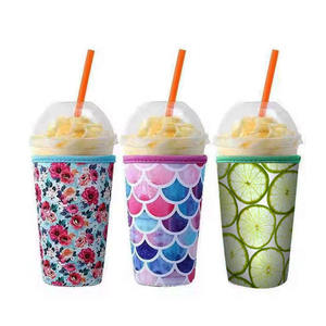 Funda de Neopreno Reutilizable, Portátil e Impermeable para Vasos, Personalizable por Sublimación, Aislante para Café Helado de 22-24 oz, Moderna - Product Image 2