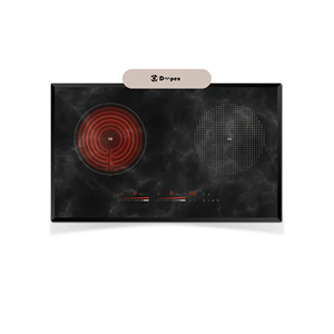 Cocina infrarroja de 3700W de alta potencia con 2 quemadores, sistema de inducción de puente medio + sistema de calentamiento, cocina eléctrica de 2 quemadores - Product Image 1