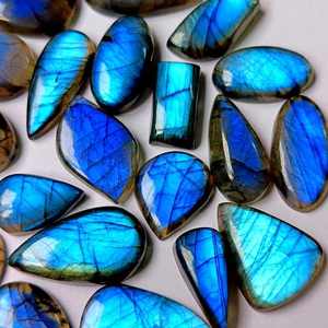 คริสตัลลาบราดอไรต์ธรรมชาติอัญมณีหลวมที่ผ่านการรับรองจากบุคคลที่สามมาสำหรับการทำเครื่องประดับ - Product Image 2