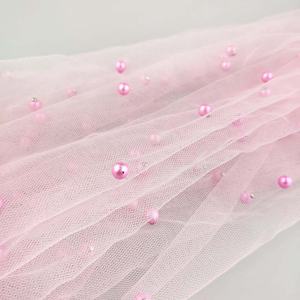 الديكور التطريز حجر الراين الزفاف النايلون صافي شبكة تول مطرز أقمشة الدانتيل - Product Image 6