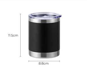 Custom Logo 10oz 300ml Stainless Steel Vacuum Flask Outdoor Portable Car Coffee Insulated Mugs