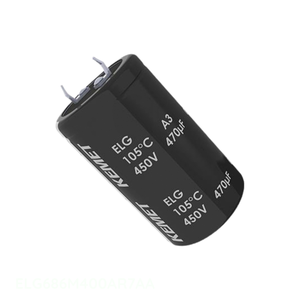 Condensador de Aluminio de Canal 68 uF ELG686M400AR7AA, Tipo SNAP-IN, 105C, de Orificio Pasante - Product Image 1