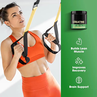 Vente en gros de poudre de créatine pure à 100% pour la prise de masse musculaire, l'amélioration des performances, végétalien, sans OGM, sans sucre, nutrition sportive OEM