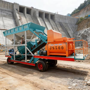 Planta Mezcladora de Concreto Móvil Eficiente YHZS25 de 25-180m3/h, con Mezcladora JS500 y Celdas de Carga, Precio de Fábrica - Product Image 3