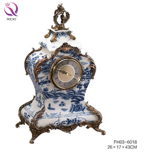 גואנגזו סין פורצלן כחול לבן בדרגה גבוהה מצוייר ביד אביזרי בית לקישוט הבית והגינה - Product Image 2