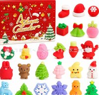 Jouets anti-stress pour adultes : Sac mystère de Noël, Calendrier Fidget Squishy, Boîte surprise, Jouets à presser