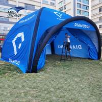 Tentes gonflables pour événements en plein air, tentes gonflables en forme d'araignée, dôme hermétique, auvent pour les événements de rallye automobile
