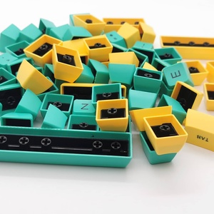 Tecsee <span class=keywords><strong>Keyboard</strong></span> profil ceri PBT hitam keycap 70key/152 tombol/104 keycap OEM profil Tecsee keycap - Product Image 4