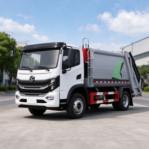 Camión de Basura Eléctrico Dongfeng de 8CBM, 4X2, con Compactador de Basura de Carga Trasera para Recolección de Residuos Residenciales y Comerciales - Product Image 1