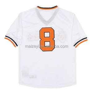 Melhor qualidade costurada personalizada #5 Robinson #8 Ripken Jr. Grosso Jersey De Beisebol Americano - Product Image 6