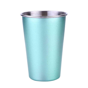 كوب قهوة أحادي الجدار ، كوب بشعار معدني من الفولاذ المقاوم للصدأ ، أكواب رخيصة لشرب البيرة الباردة - Product Image 4