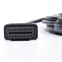 Codo en forma de L de 5 M OBD 16 pines Cable de extensión completa de 16 núcleos Cable automotriz OBD2 macho a hembra